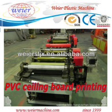 Color printing for PVC ceiling board machine